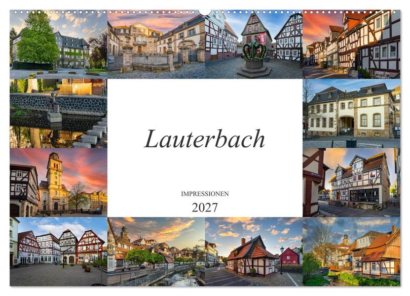 Lauterbach Impressionen (Wandkalender 2027 DIN A2 quer) CALVENDO Monatskalender