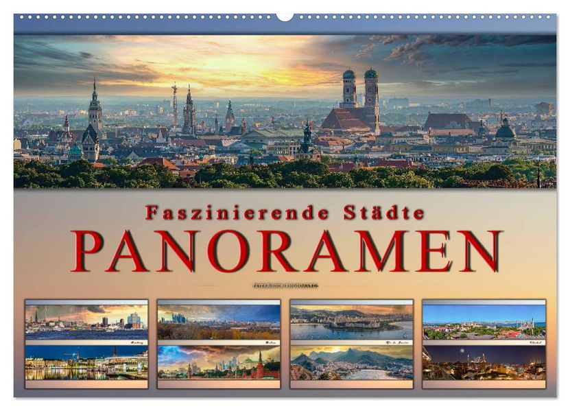 Faszinierende Städte Panoramen (Wandkalender 2027 DIN A2 quer) CALVENDO Monatskalender