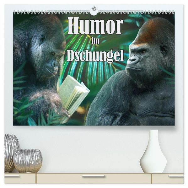 Humor im Dschungel (hochwertiger Premium Wandkalender 2027 DIN A2 quer) Kunstdruck in Hochglanz