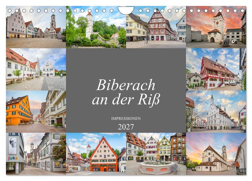 Biberach an der Riß Impressionen (Wandkalender 2027 DIN A4 quer) CALVENDO Monatskalender
