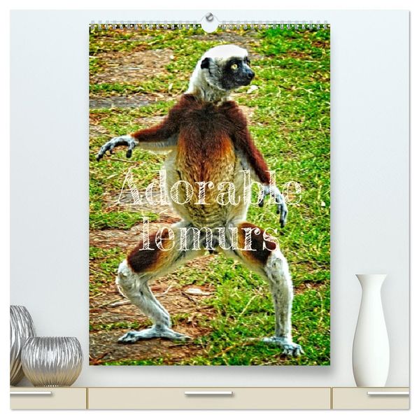 Adorable lemurs (High Quality Premium Wall Calendar 2027 DIN A2 portrait)CALVENDO 12 Month Wall Calendar