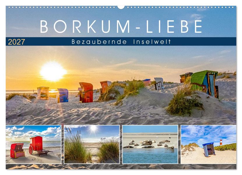 BORKUM-LIEBE (Wandkalender 2027 DIN A2 quer) CALVENDO Monatskalender