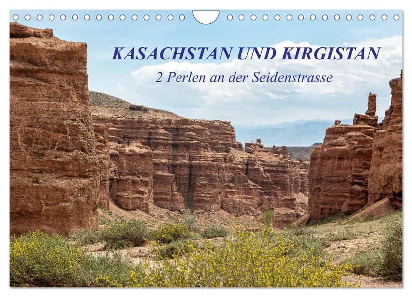 Kasachstan und Kirgistan (Wandkalender 2027 DIN A4 quer) CALVENDO Monatskalender