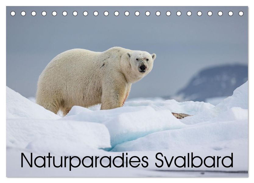 Naturparadies Svalbard (Tischkalender 2027 DIN A5 quer) CALVENDO Monatskalender