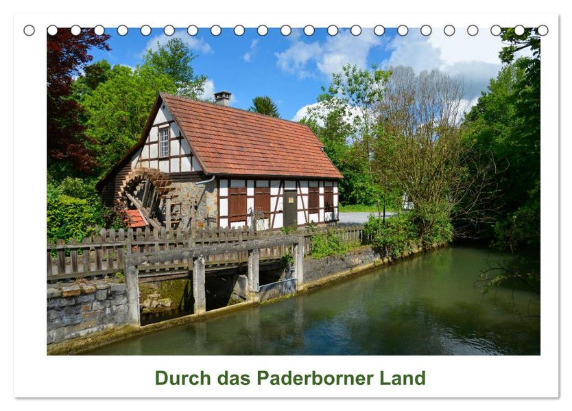 Durch das Paderborner Land (Tischkalender 2027 DIN A5 quer) CALVENDO Monatskalender