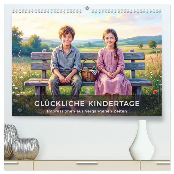 Glückliche Kindertage - Impressionen aus vergangen Zeiten (hochwertiger Premium Wandkalender 2027 DIN A2 quer) Kunstdruck in Hochglanz