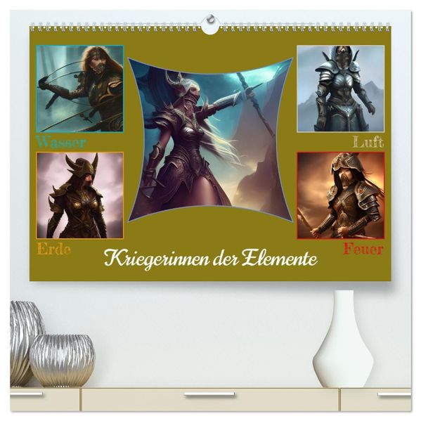 Kriegerinnen der Elemente (hochwertiger Premium Wandkalender 2027 DIN A2 quer) Kunstdruck in Hochglanz