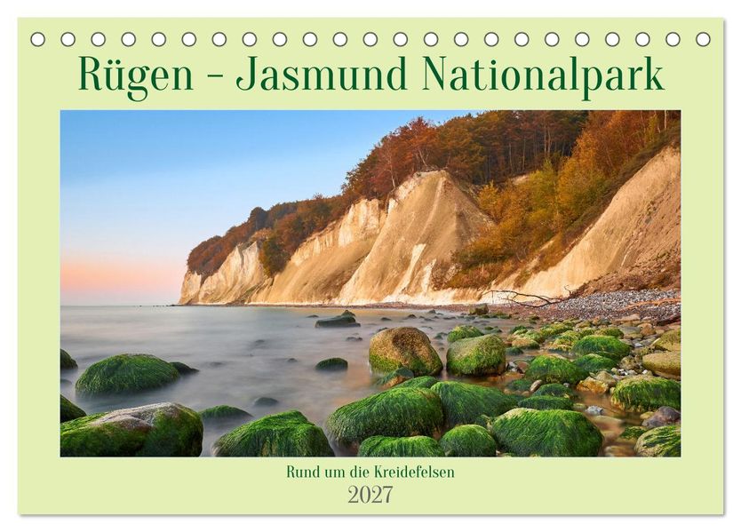 Rügen - Jasmund Nationalpark (Tischkalender 2027 DIN A5 quer) CALVENDO Monatskalender