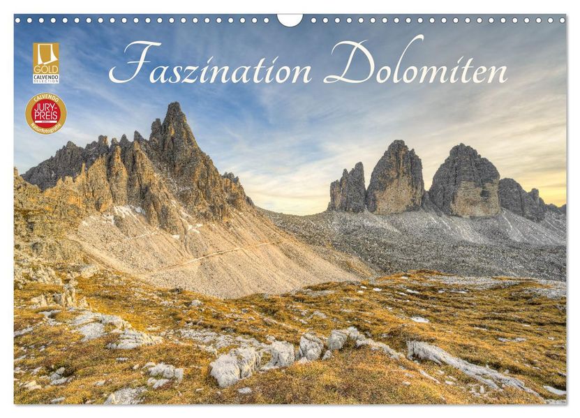 Faszination Dolomiten (Wandkalender 2027 DIN A3 quer) CALVENDO Monatskalender