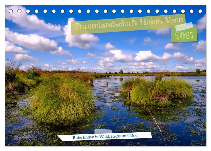 Traumlandschaft Hohes Venn (Tischkalender 2027 DIN A5 quer) CALVENDO Monatskalender