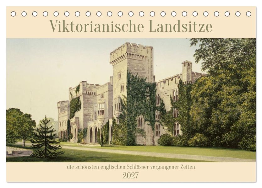 Viktorianische Landsitze (Tischkalender 2027 DIN A5 quer) CALVENDO Monatskalender