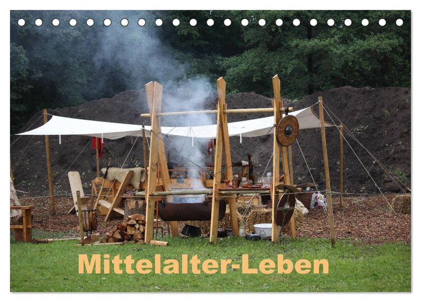 Mittelalter - Leben (Tischkalender 2027 DIN A5 quer) CALVENDO Monatskalender