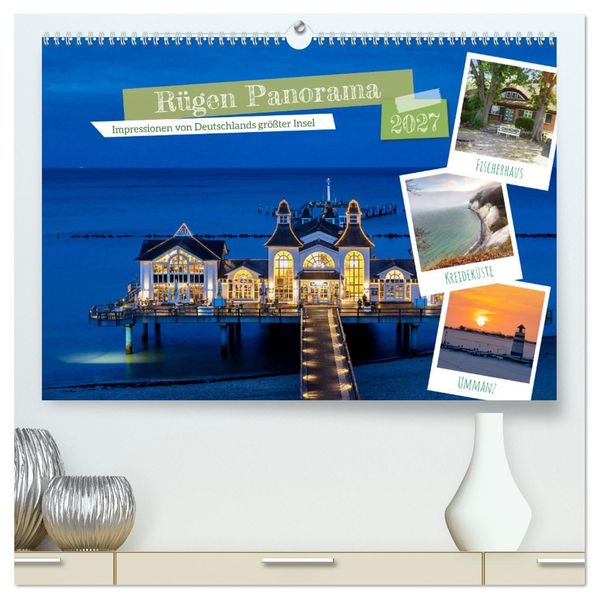 Rügen Panorama (hochwertiger Premium Wandkalender 2027 DIN A2 quer) Kunstdruck in Hochglanz