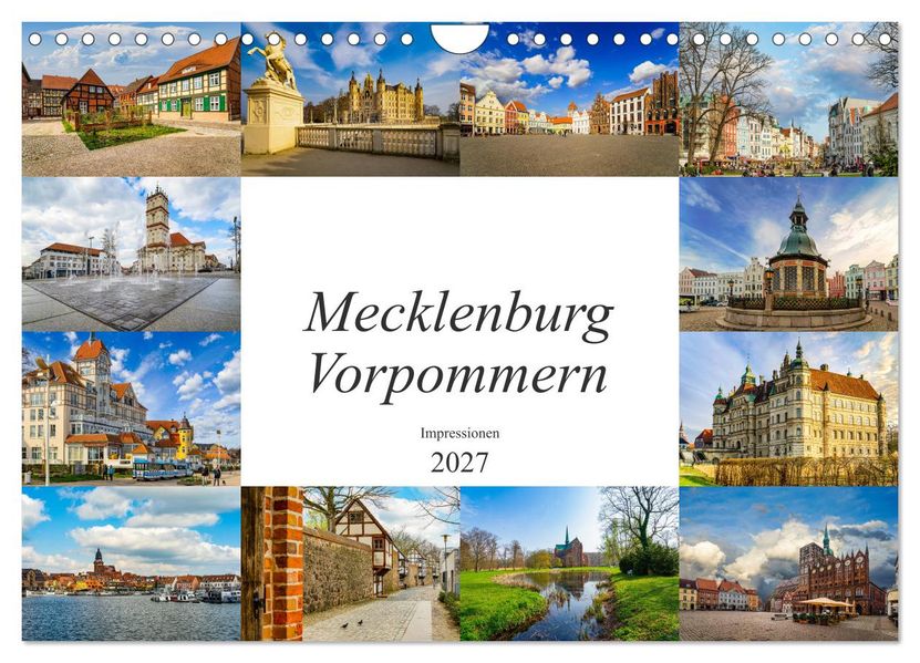 Mecklenburg Vorpommern Impressionen (Wandkalender 2027 DIN A4 quer) CALVENDO Monatskalender