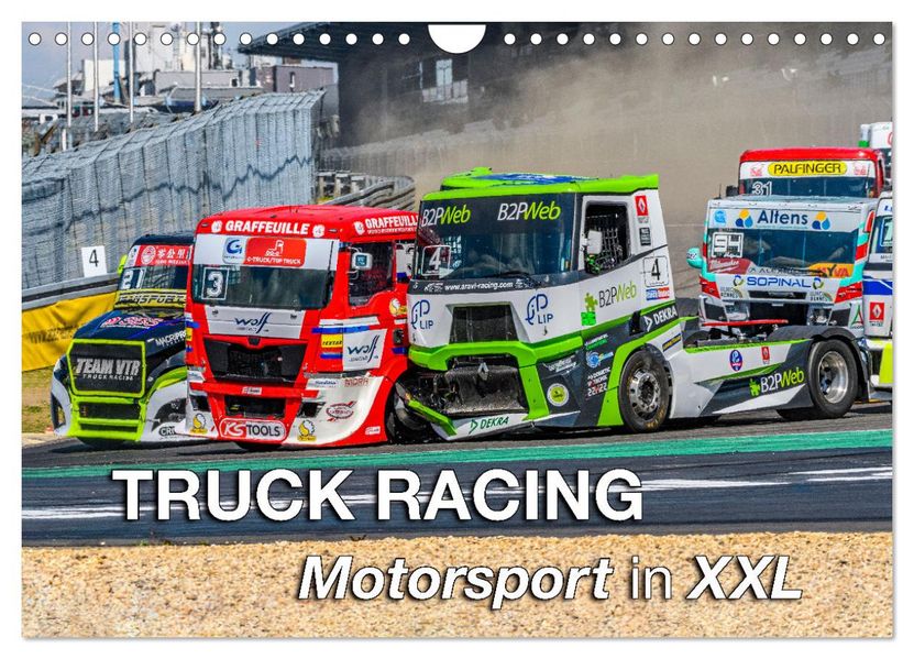 TRUCK RACING - Motorsport in XXL (Wandkalender 2027 DIN A4 quer) CALVENDO Monatskalender