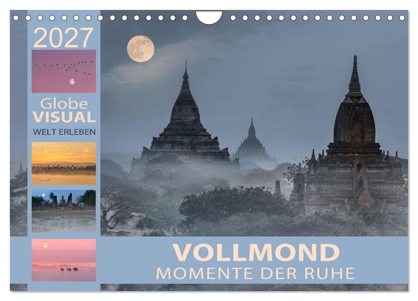 Vollmond - Momente der Ruhe (Wandkalender 2027 DIN A4 quer) CALVENDO Monatskalender