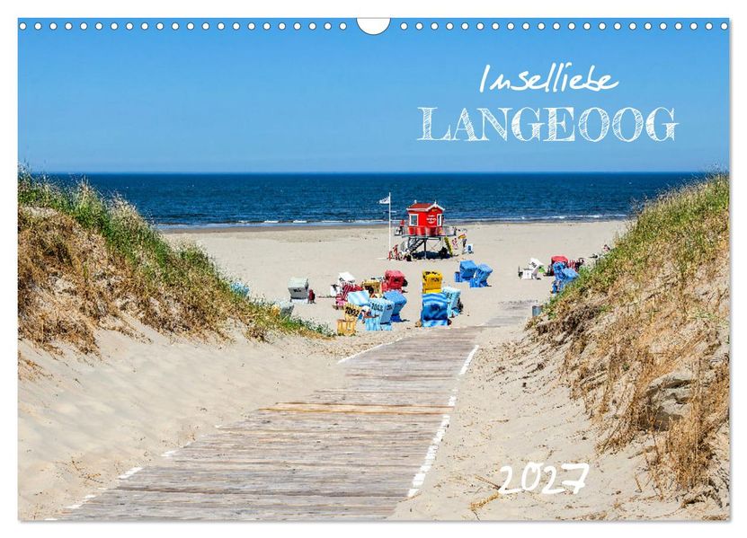 Inselliebe Langeoog (Wandkalender 2027 DIN A3 quer) CALVENDO Monatskalender