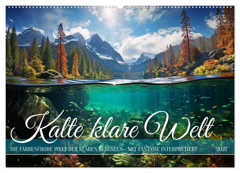 Kalte klare Welt (Wandkalender 2027 DIN A2 quer) CALVENDO Monatskalender