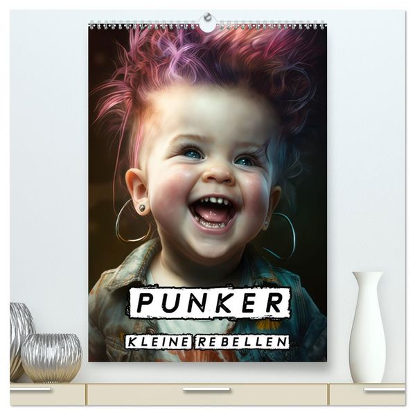Punker Kleine Rebellen (hochwertiger Premium Wandkalender 2027 DIN A2 hoch) Kunstdruck in Hochglanz