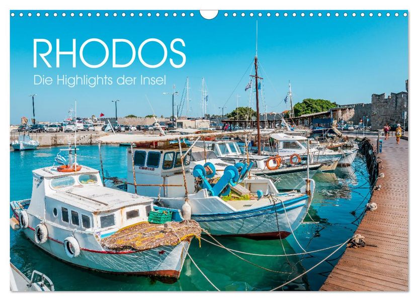 Rhodos - Die Highlights der Insel (Wandkalender 2027 DIN A3 quer) CALVENDO Monatskalender