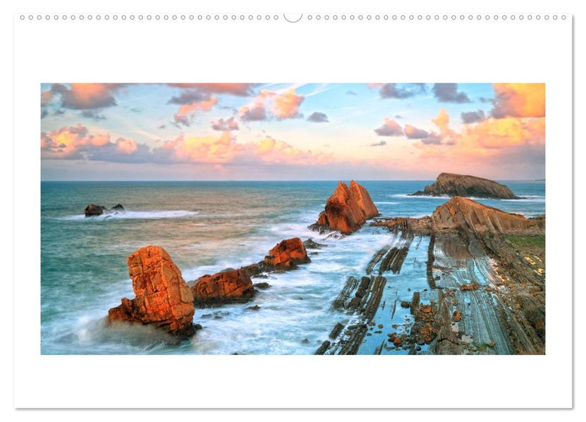Wilde und romantische Küsten (Wandkalender 2027 DIN A2 quer) CALVENDO Monatskalender