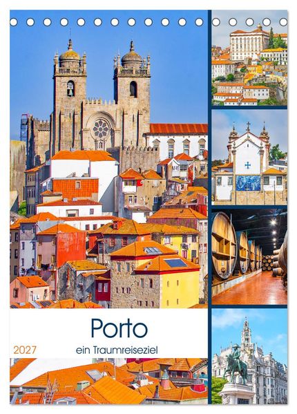 Porto - ein Traumreiseziel (Tischkalender 2027 DIN A5 hoch) CALVENDO Monatskalender