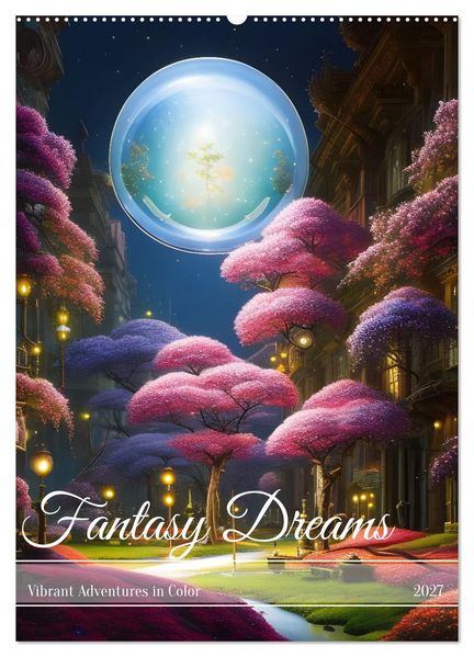 Fantasy Dreams (Wall Calendar 2027 DIN A2 portrait) CALVENDO 12 Month Wall Calendar