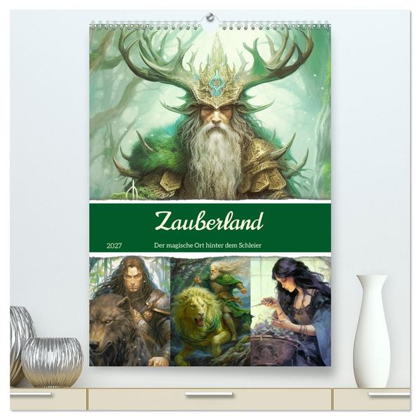 Zauberland. Der magische Ort hinter dem Schleier (hochwertiger Premium Wandkalender 2027 DIN A2 hoch) Kunstdruck in Hochglanz