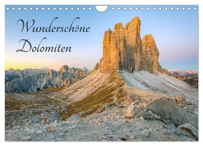 Wunderschöne Dolomiten (Wandkalender 2027 DIN A4 quer) CALVENDO Monatskalender