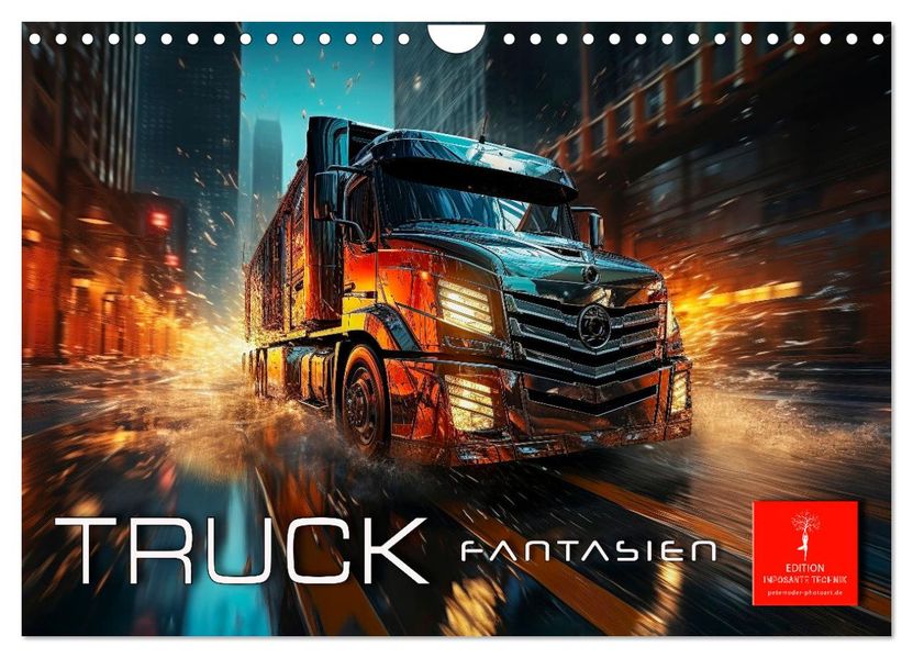 Truck Fantasien (Wandkalender 2027 DIN A4 quer) CALVENDO Monatskalender