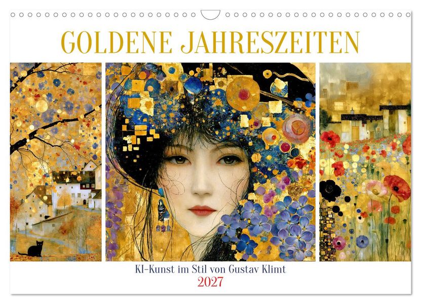 Goldene Jahreszeiten (Wandkalender 2027 DIN A3 quer) CALVENDO Monatskalender