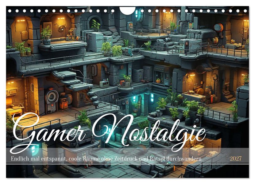 Gamer Nostalgie (Wandkalender 2027 DIN A4 quer) CALVENDO Monatskalender