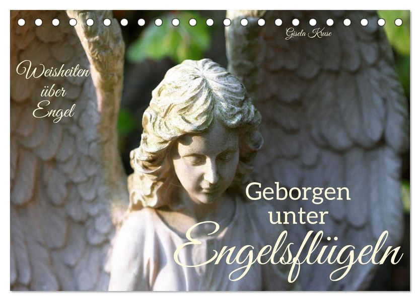 Geborgen unter Engelsflügeln (Tischkalender 2027 DIN A5 quer) CALVENDO Monatskalender