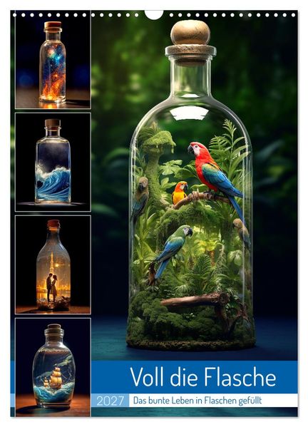 Voll die Flasche (Wandkalender 2027 DIN A3 hoch) CALVENDO Monatskalender