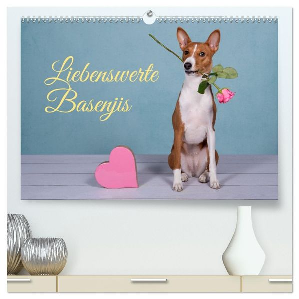 Liebenswerte Basenjis (hochwertiger Premium Wandkalender 2027 DIN A2 quer) Kunstdruck in Hochglanz