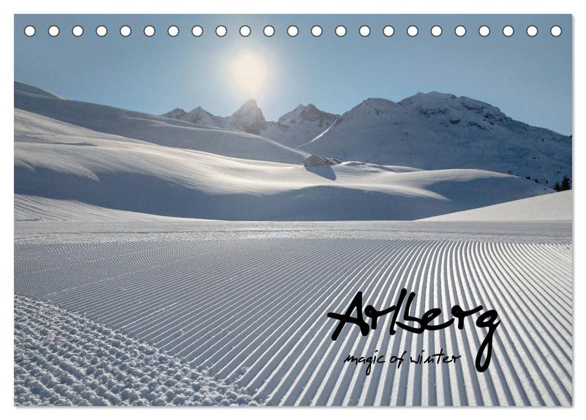 Arlberg - magic of winter (Tischkalender 2027 DIN A5 quer) CALVENDO Monatskalender