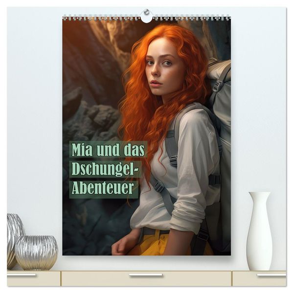 Mia und das Dschungel-Abenteuer (hochwertiger Premium Wandkalender 2027 DIN A2 hoch) Kunstdruck in Hochglanz