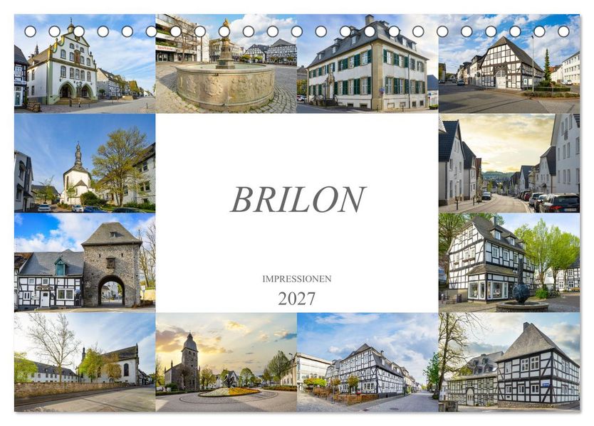 Brilon Impressionen (Tischkalender 2027 DIN A5 quer) CALVENDO Monatskalender