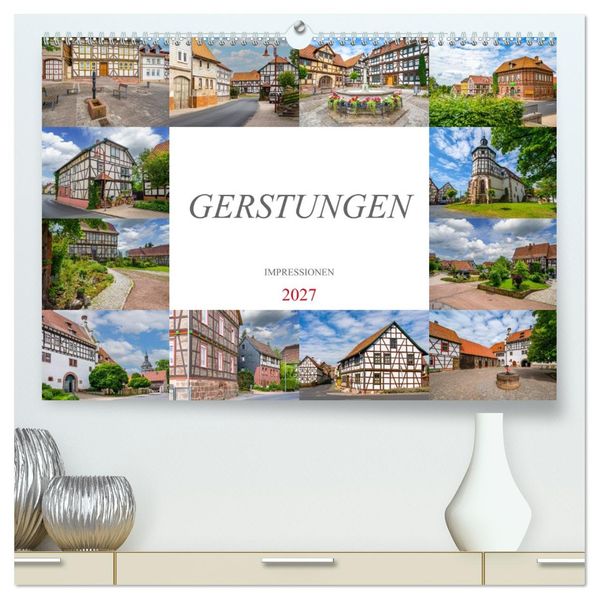 Gerstungen Impressionen (hochwertiger Premium Wandkalender 2027 DIN A2 quer) Kunstdruck in Hochglanz