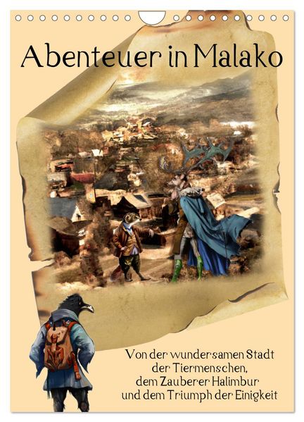 Abenteuer in Malako (Wandkalender 2027 DIN A4 hoch) CALVENDO Monatskalender