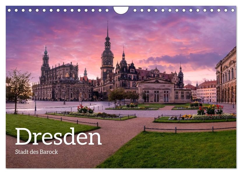 Dresden - Stadt des Barock (Wandkalender 2027 DIN A4 quer) CALVENDO Monatskalender