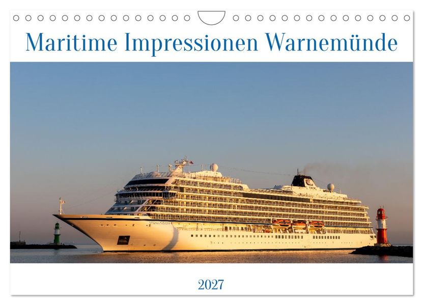 Maritime Impressionen Warnemünde (Wandkalender 2027 DIN A4 quer) CALVENDO Monatskalender