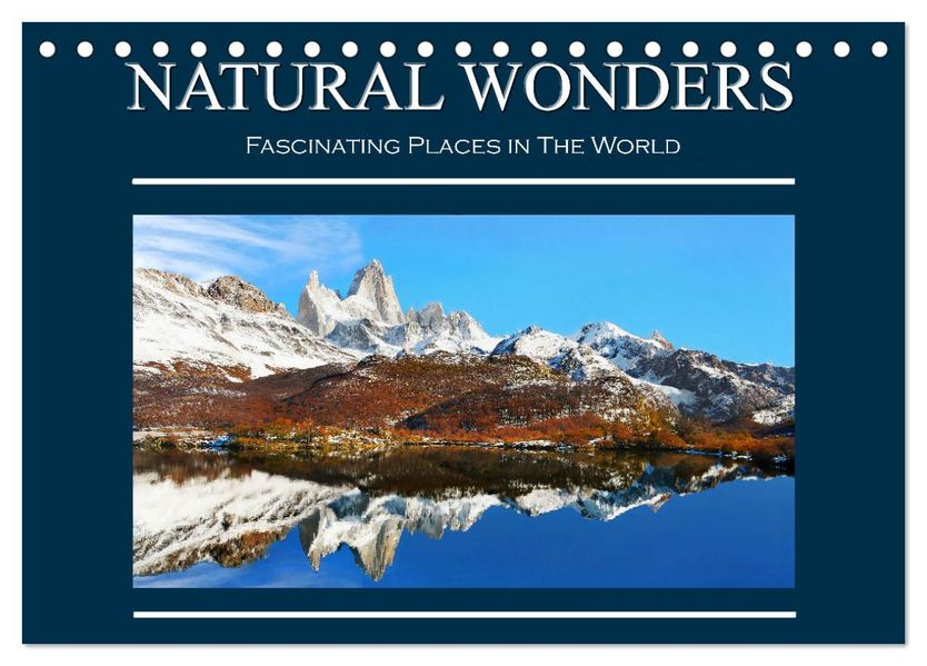 Natural Wonders Fascinating Places in The World (Desk Calendar 2027 DIN A5 landscape) CALVENDO 12 Month DeskCalendar