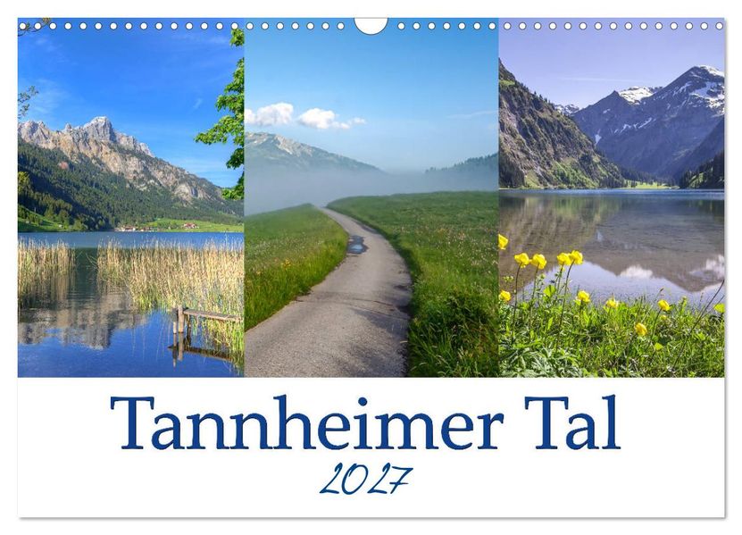 Tannheimer Tal (Wandkalender 2027 DIN A3 quer) CALVENDO Monatskalender