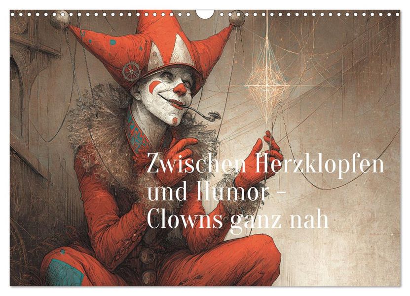Zwischen Herzklopfen und Humor - Clowns ganz nah (Wandkalender 2027 DIN A3 quer) CALVENDO Monatskalender