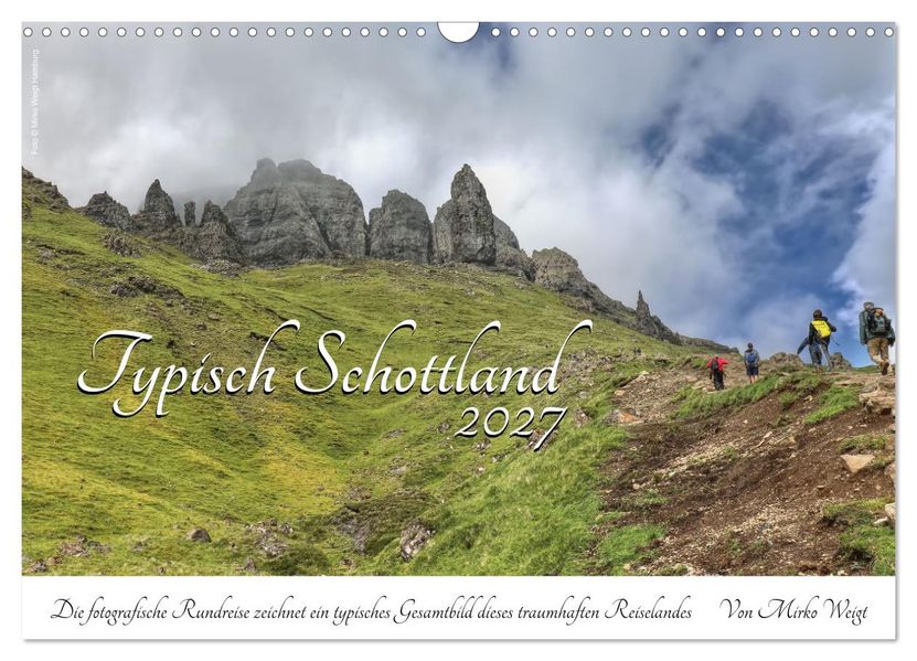 Typisch Schottland (Wandkalender 2027 DIN A3 quer) CALVENDO Monatskalender