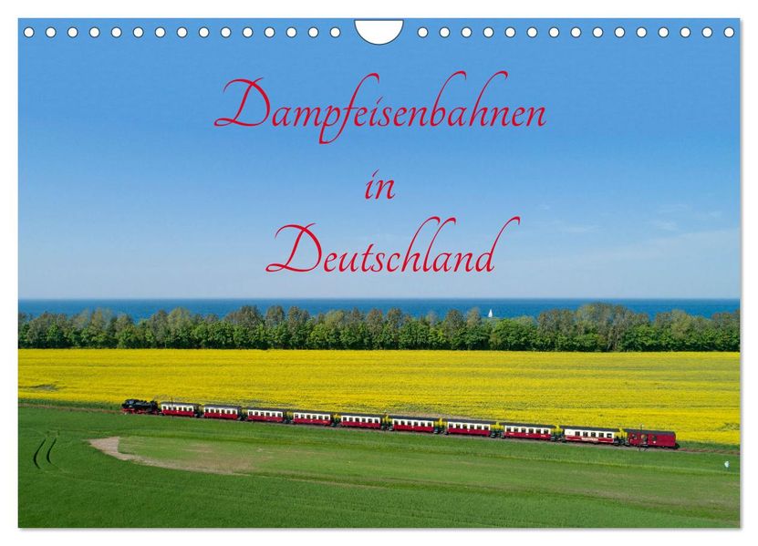 Dampfeisenbahnen in Deutschland (Wandkalender 2027 DIN A4 quer) CALVENDO Monatskalender