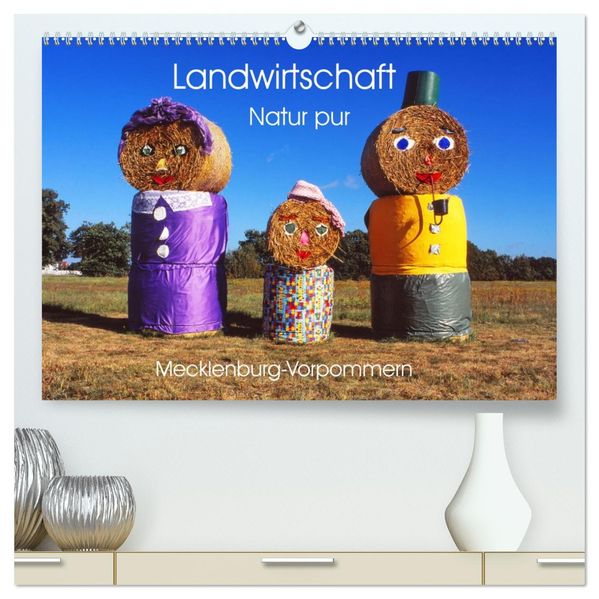 Landwirtschaft Natur pur Mecklenburg-Vorpommern (hochwertiger Premium Wandkalender 2027 DIN A2 quer) Kunstdruck in Hochglanz