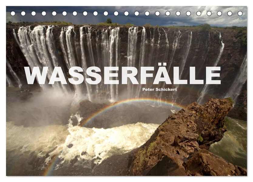 Wasserfälle (Tischkalender 2027 DIN A5 quer) CALVENDO Monatskalender