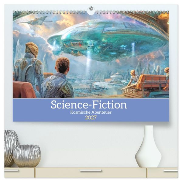 Science-Fiction - Kosmische Abenteuer (hochwertiger Premium Wandkalender 2027 DIN A2 quer) Kunstdruck in Hochglanz